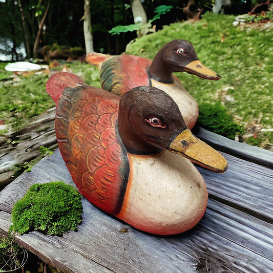 Ducks ancient hunting decoys