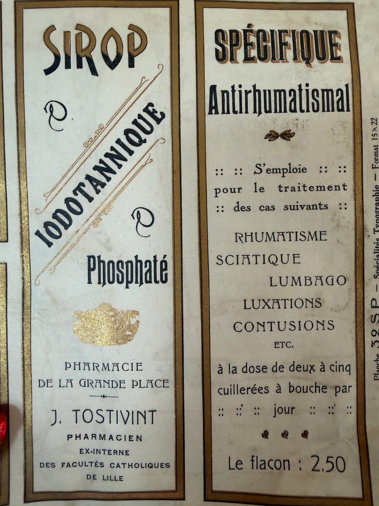 Antico catalogo per farmacisti, preparati galenici e medici; ca 1895-1915