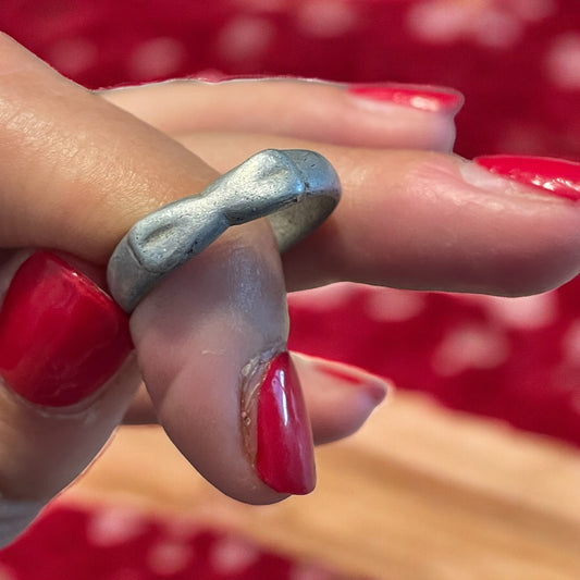 Tris anellini trench art francese, prima guerra mondiale