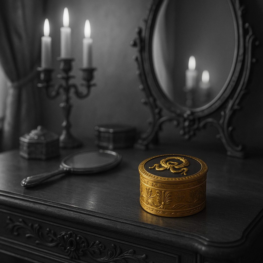 Scrigno da boudoir bronzo dorato ottocentesco