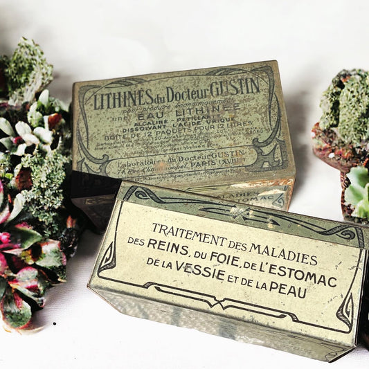 Pair of antique boxes 1900 Lithines