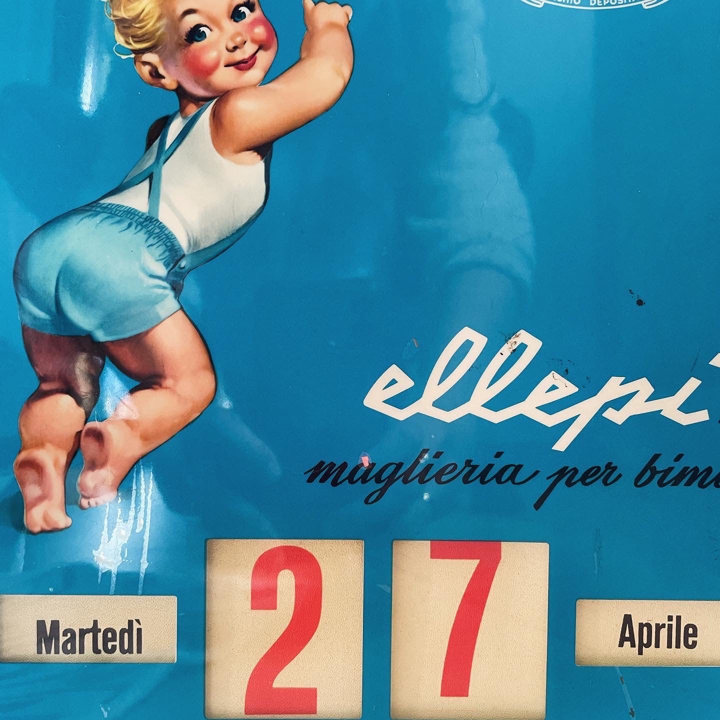 Calendario perpetuo pubblicitario Ellepi