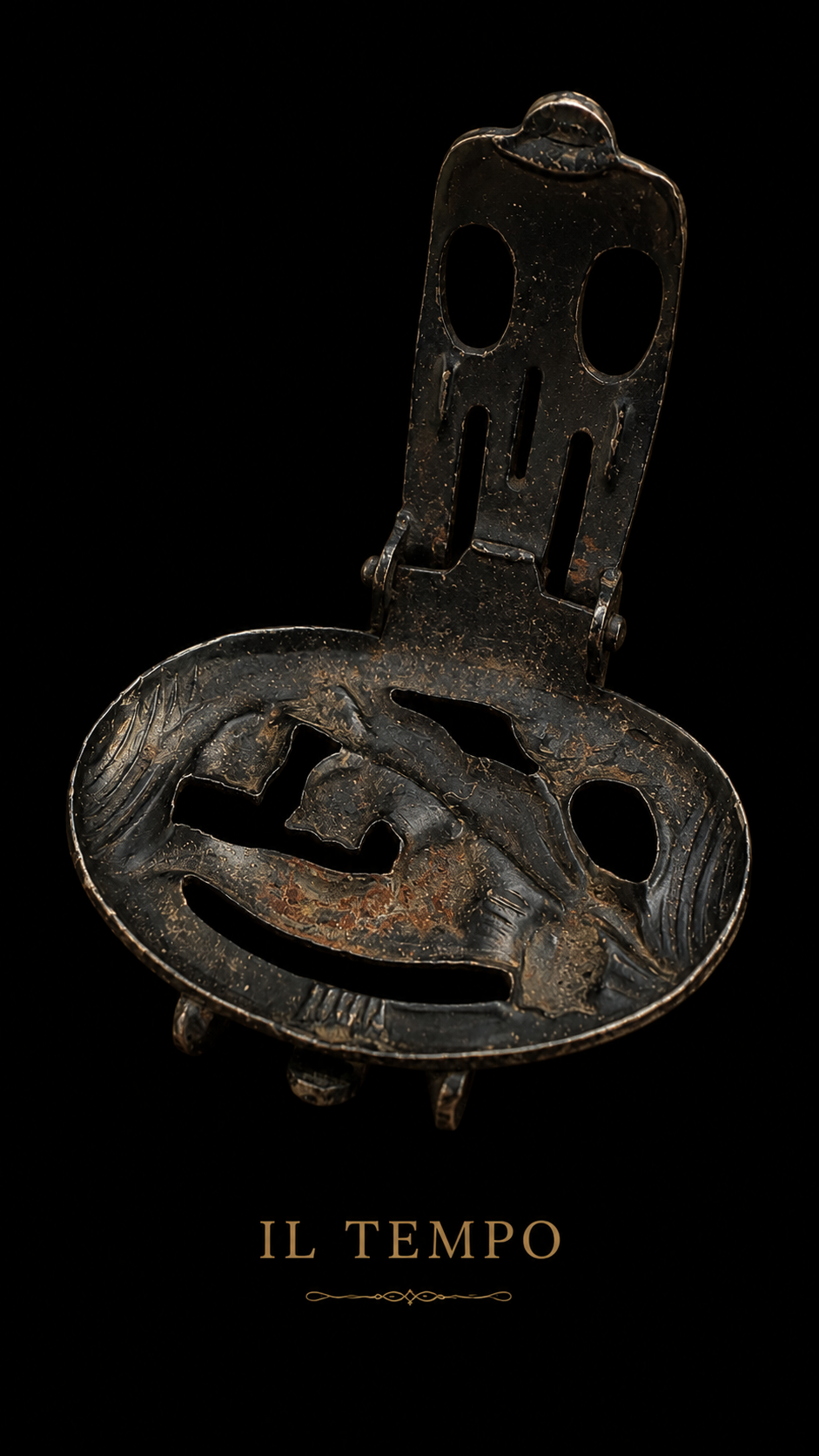 Antico gioiello a clip per abiti o sciarpe Art Nouveau con mughetti, ca 1910-20