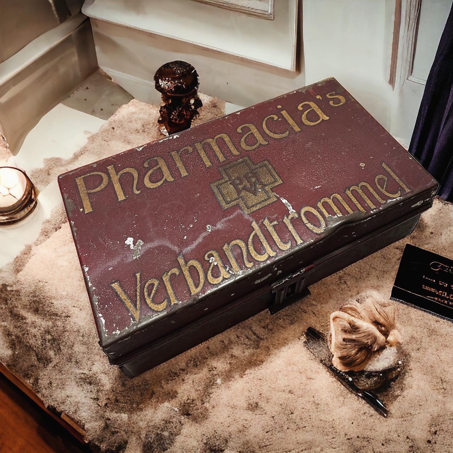 Antique Dutch Pharmacy Box