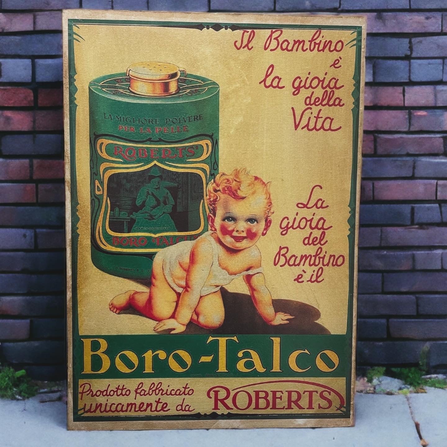 Borotalco Roberts sign from the 70s