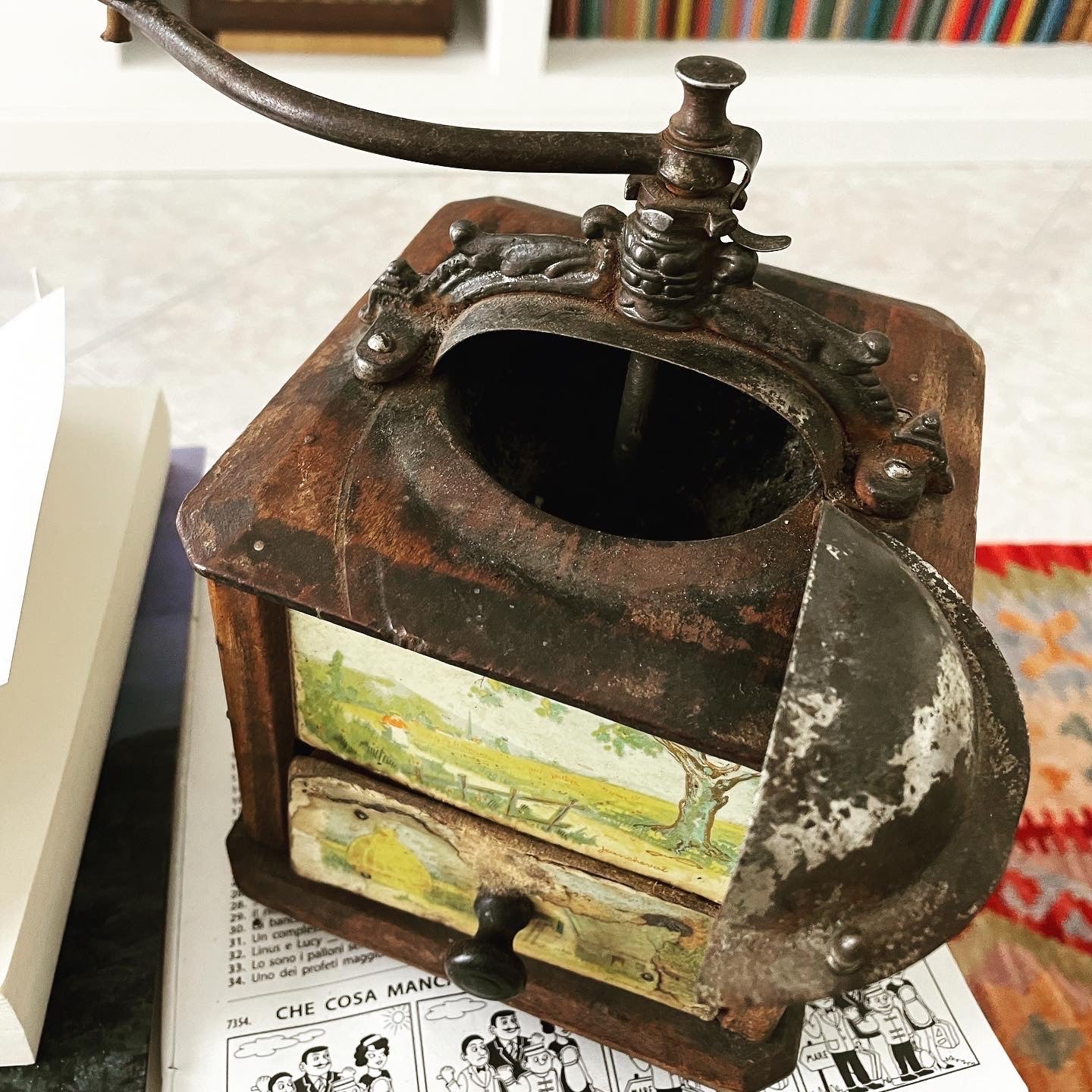 Painted Dutch Coffee Grinder