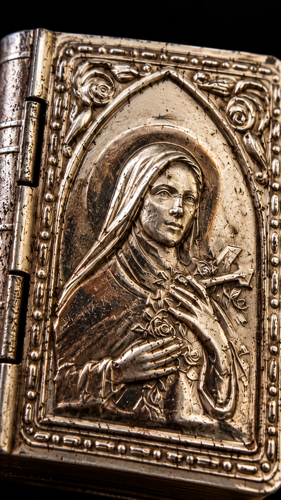 Il libro dei segreti etui devozionale con fève Santa Teresa di Lisieux