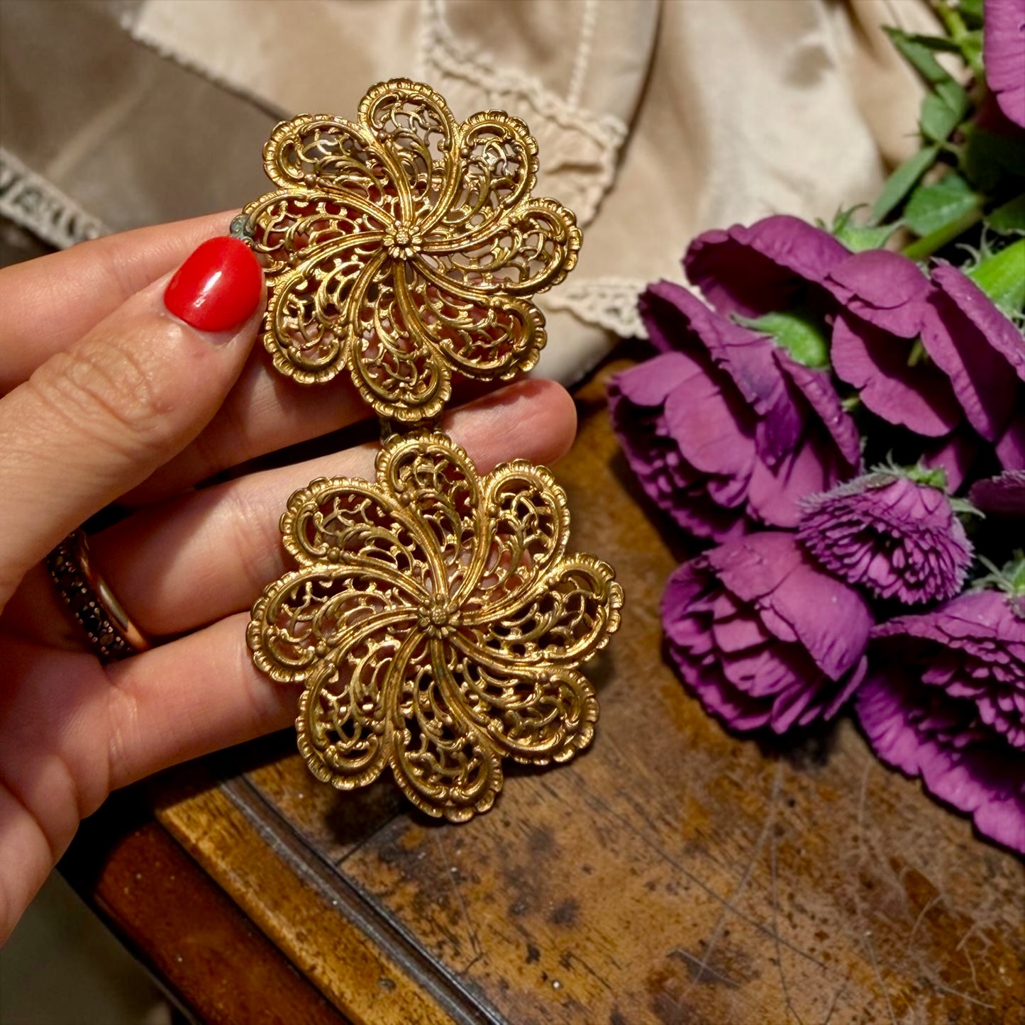Sash buckle fibbia antica Edoardiana per cinte e cinture