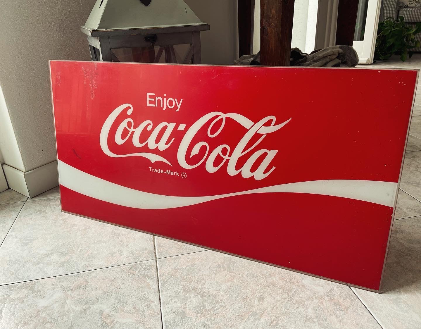 Grande Insegna Coca Cola plexi