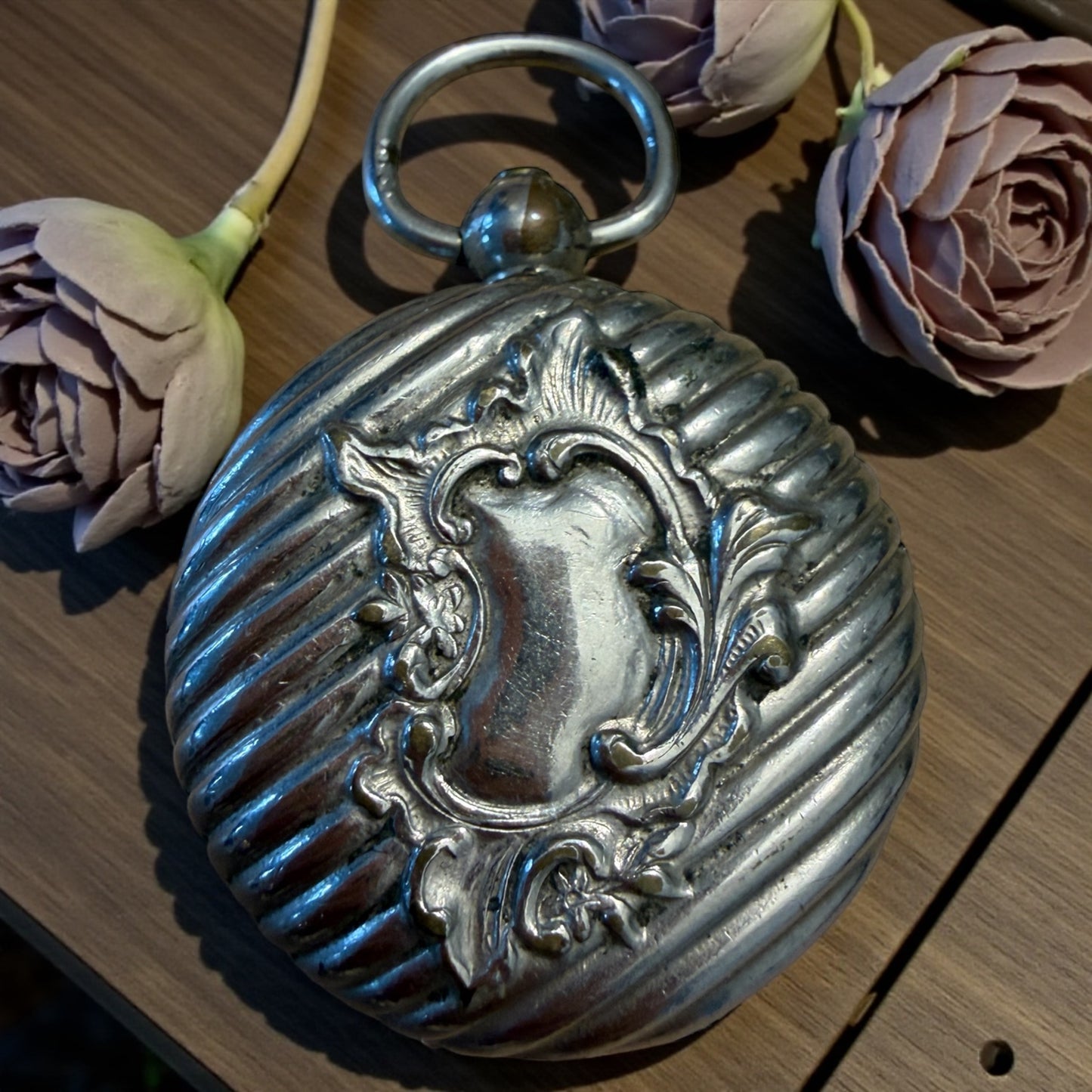 Antico porte-montre pendente porta orologio da tasca, primissimo ‘900