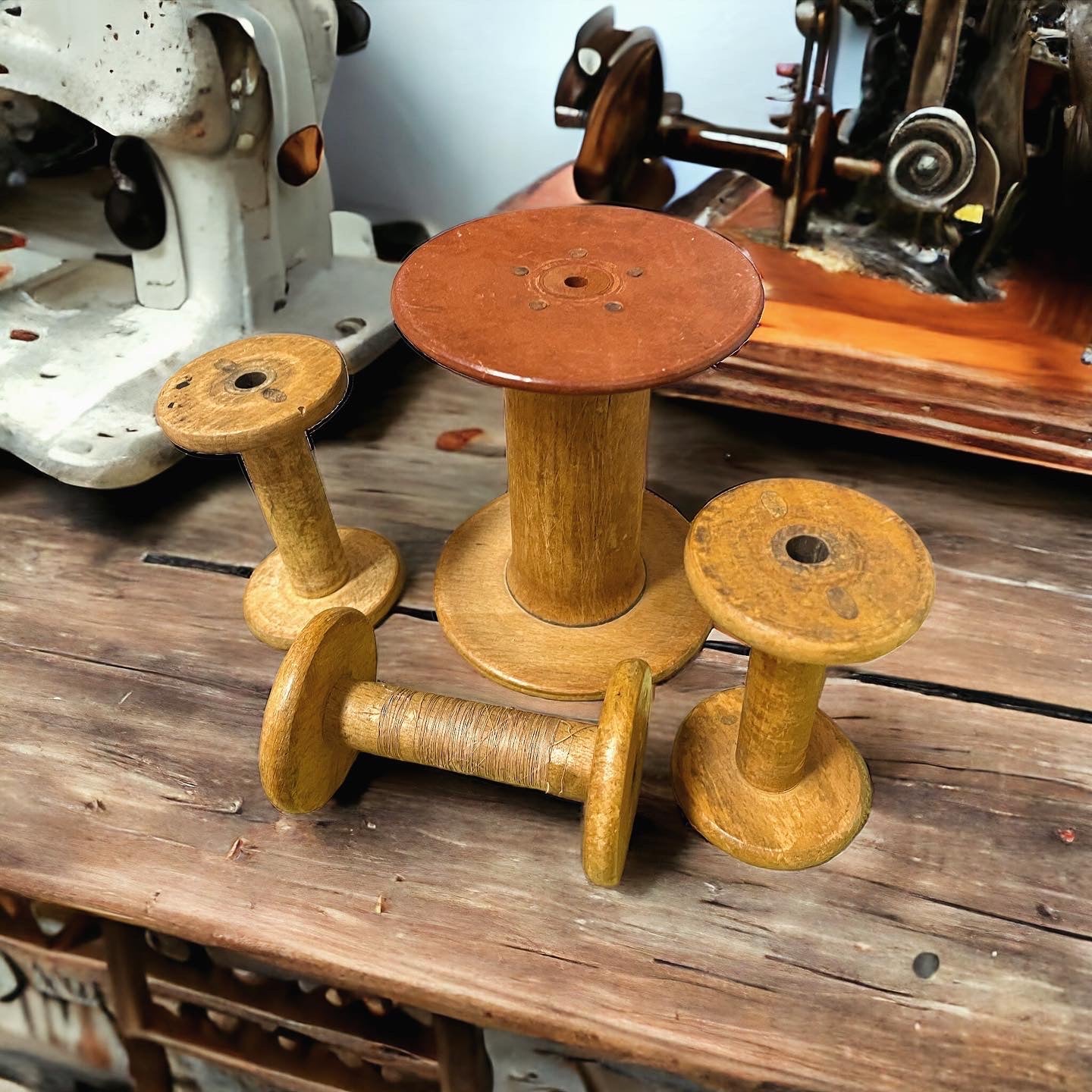 Antique tailoring bobbins