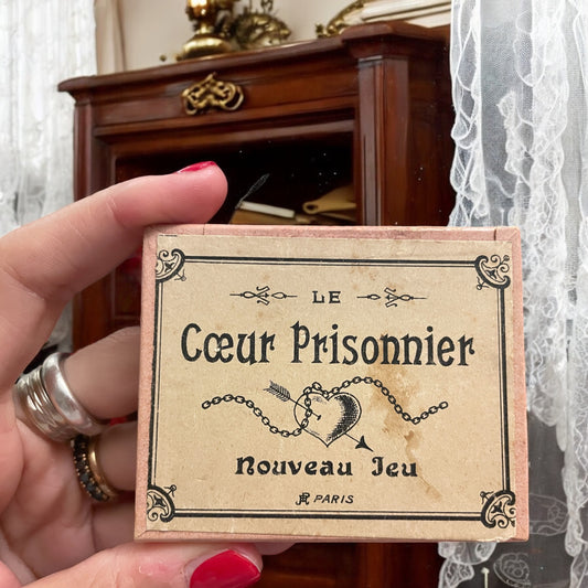 Gioco francese rompicapo anni ‘20 “Il cuore prigioniero” in confezione originale