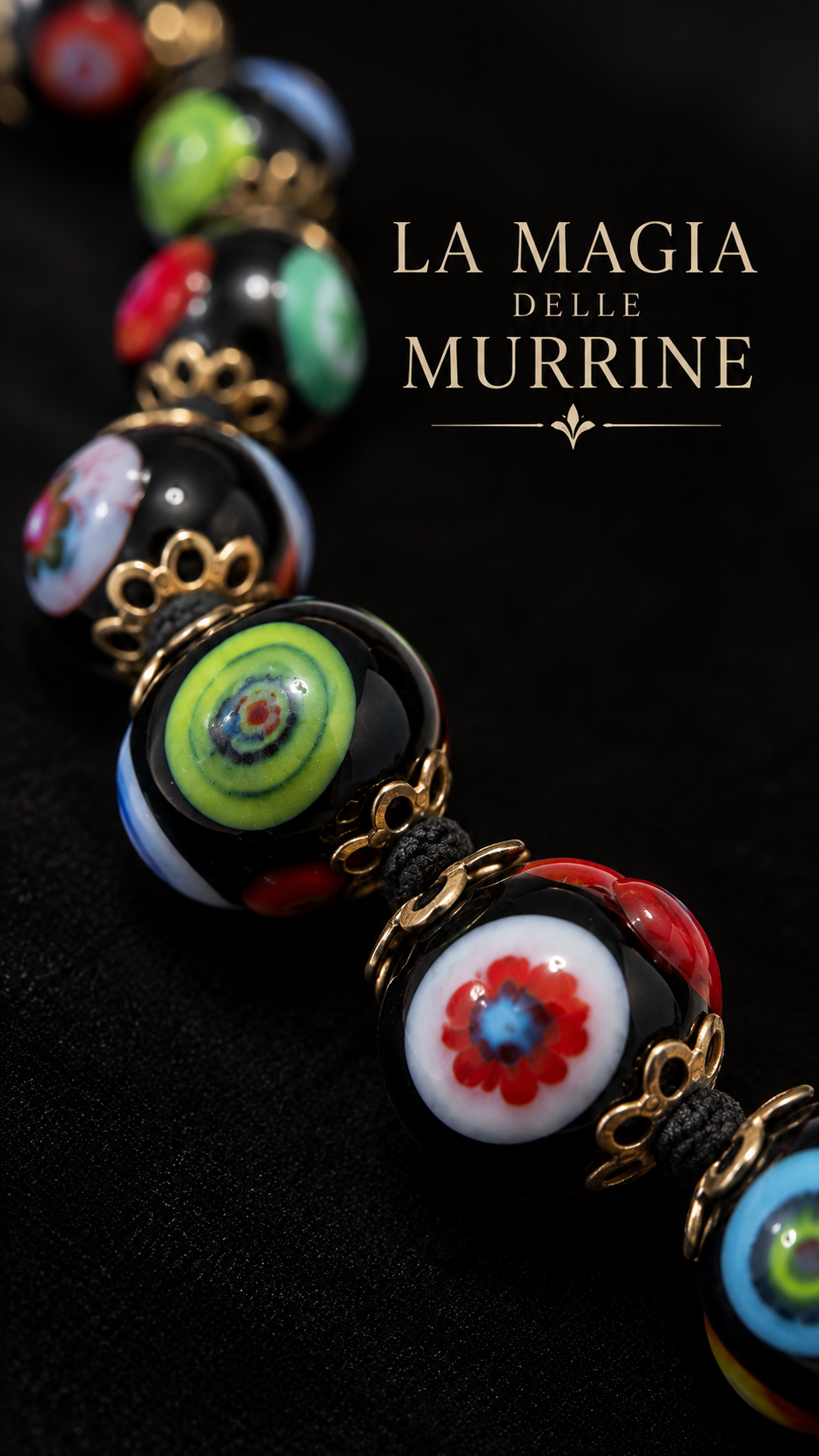 Bracciale vintage murrine millefiori