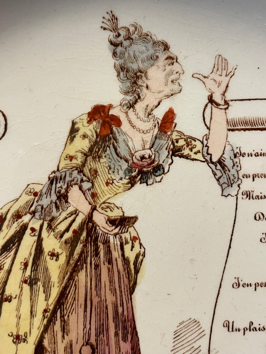 Piatto parlante “J’ai du bon tabac” 1900