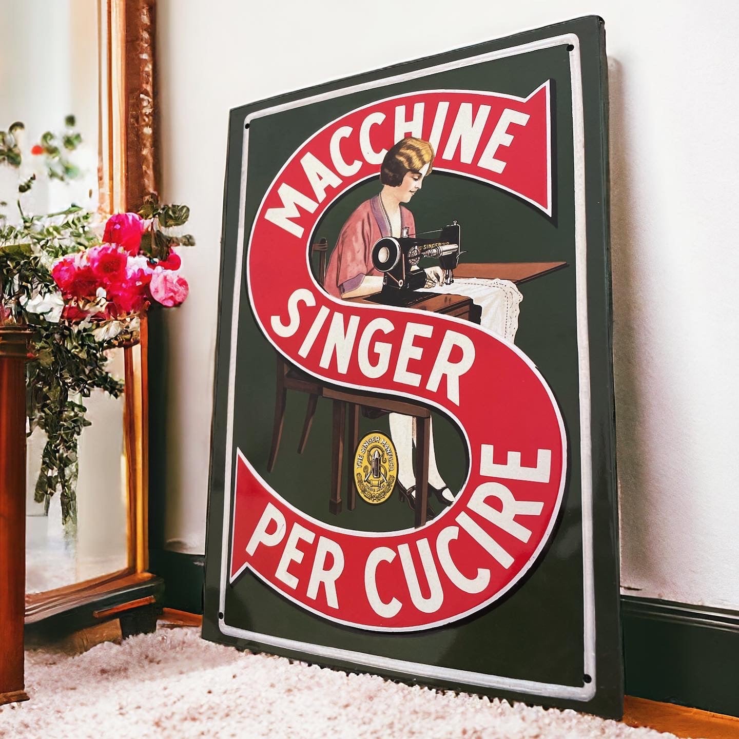 Singer Sewing Machine Sign