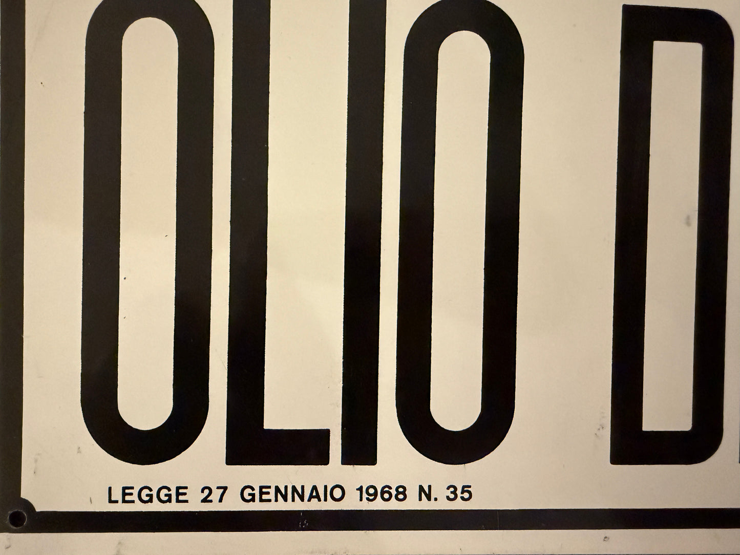 Tris lamierini anni ‘60 vintage per esercizio vendita derrate alimentari, originali epoca