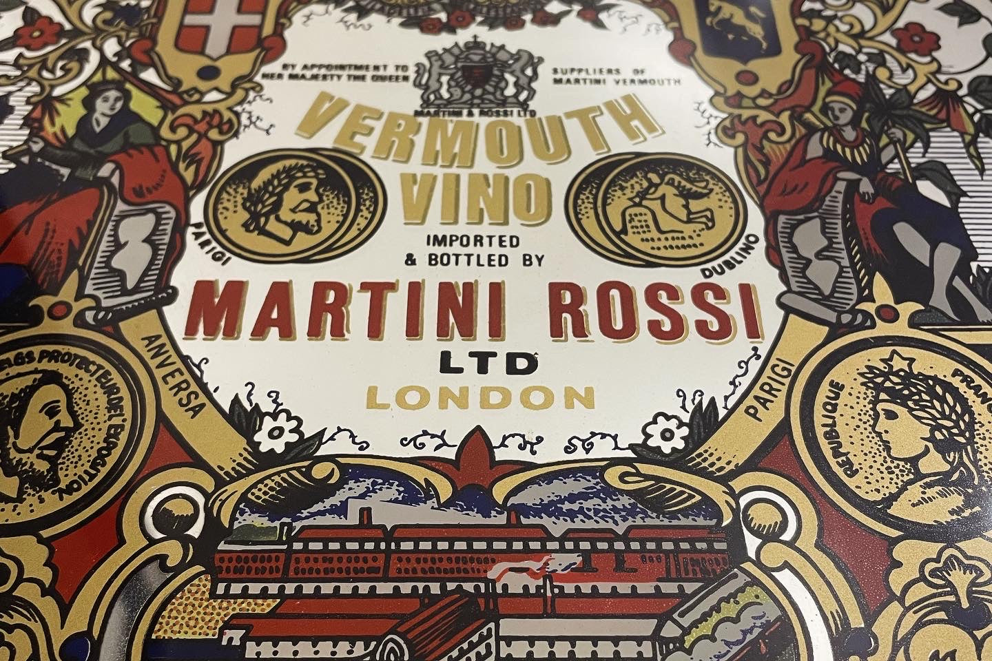 Specchio pubblicitario Martini e Rossi ￼