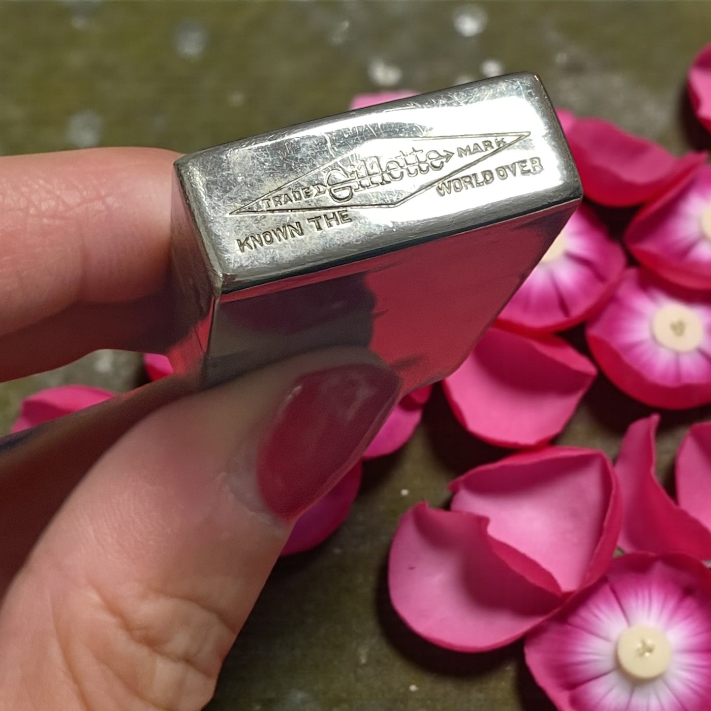 Set rasoio Gillette Old Type anni ‘20 in custodia da viaggio