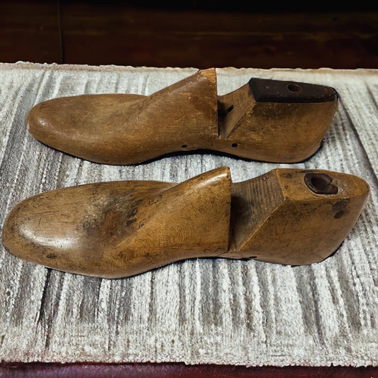 Wooden forms for antique shoes