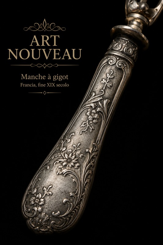 Manche à gigot Art Nouveau fine ‘800 - primo ‘900 per servire il cosciotto