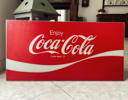 Large Plexiglass Coca Cola Sign