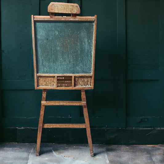 Blackboard with abacus from the 30s