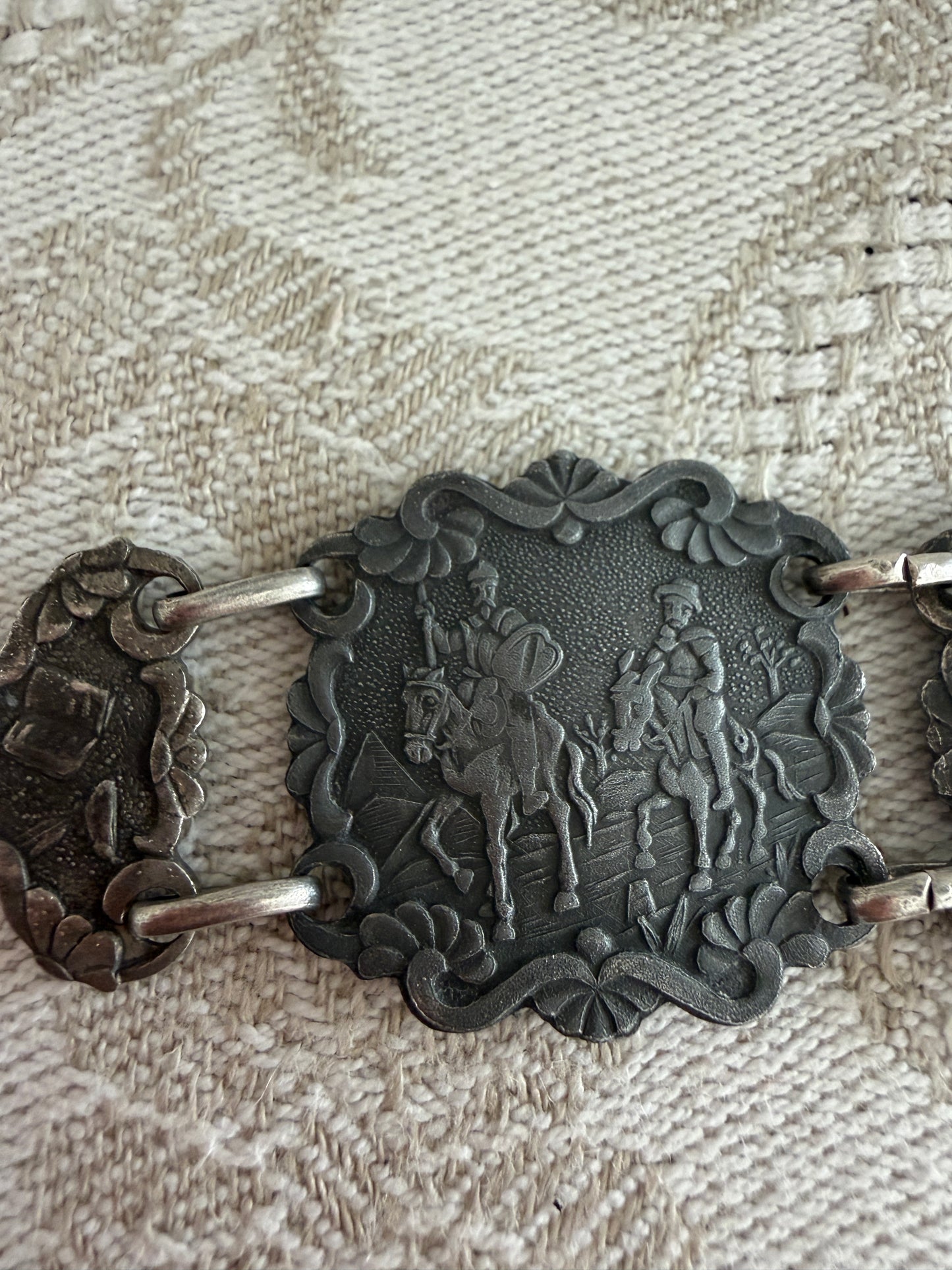 Bracciale a placche vintage Don Chisciotte