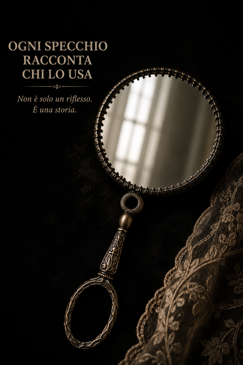 Specchio gioiello da borsetta anni ‘60 bifacciale con lato ingrandente