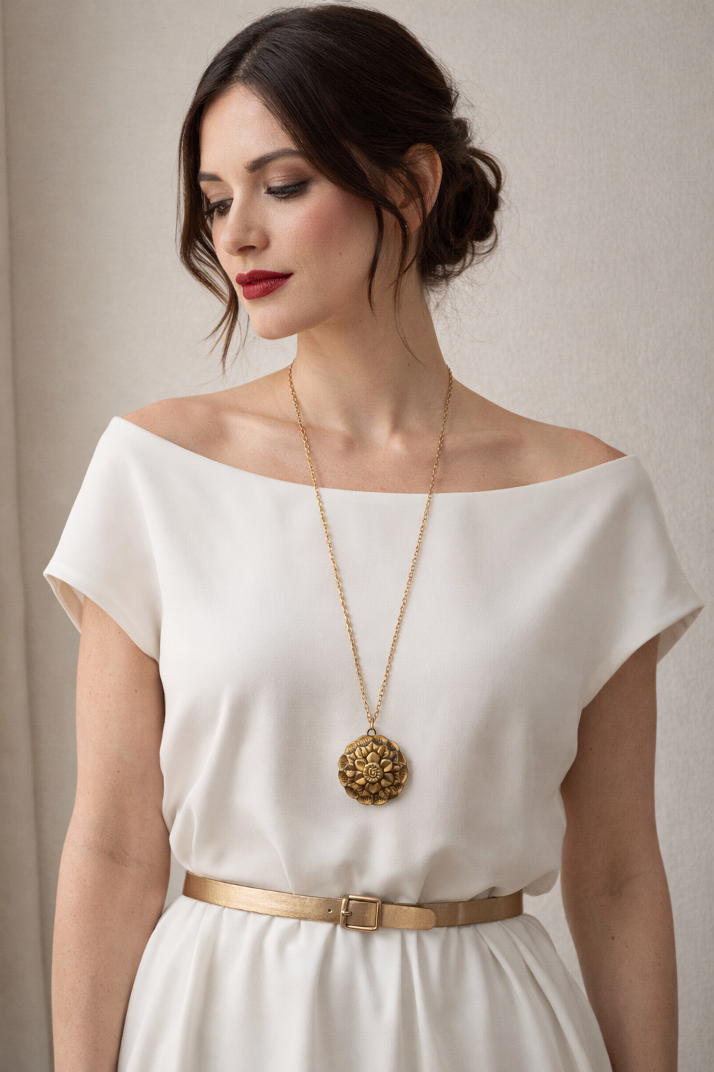 Pendente antico in princisbecco a guisa di fiore con molte corolle, utilizzabile anche come gioiello da abito, fine ‘800 - primo ‘900