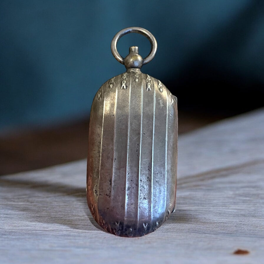 Antico porte - louis da chatelaine argentato, ca 1880