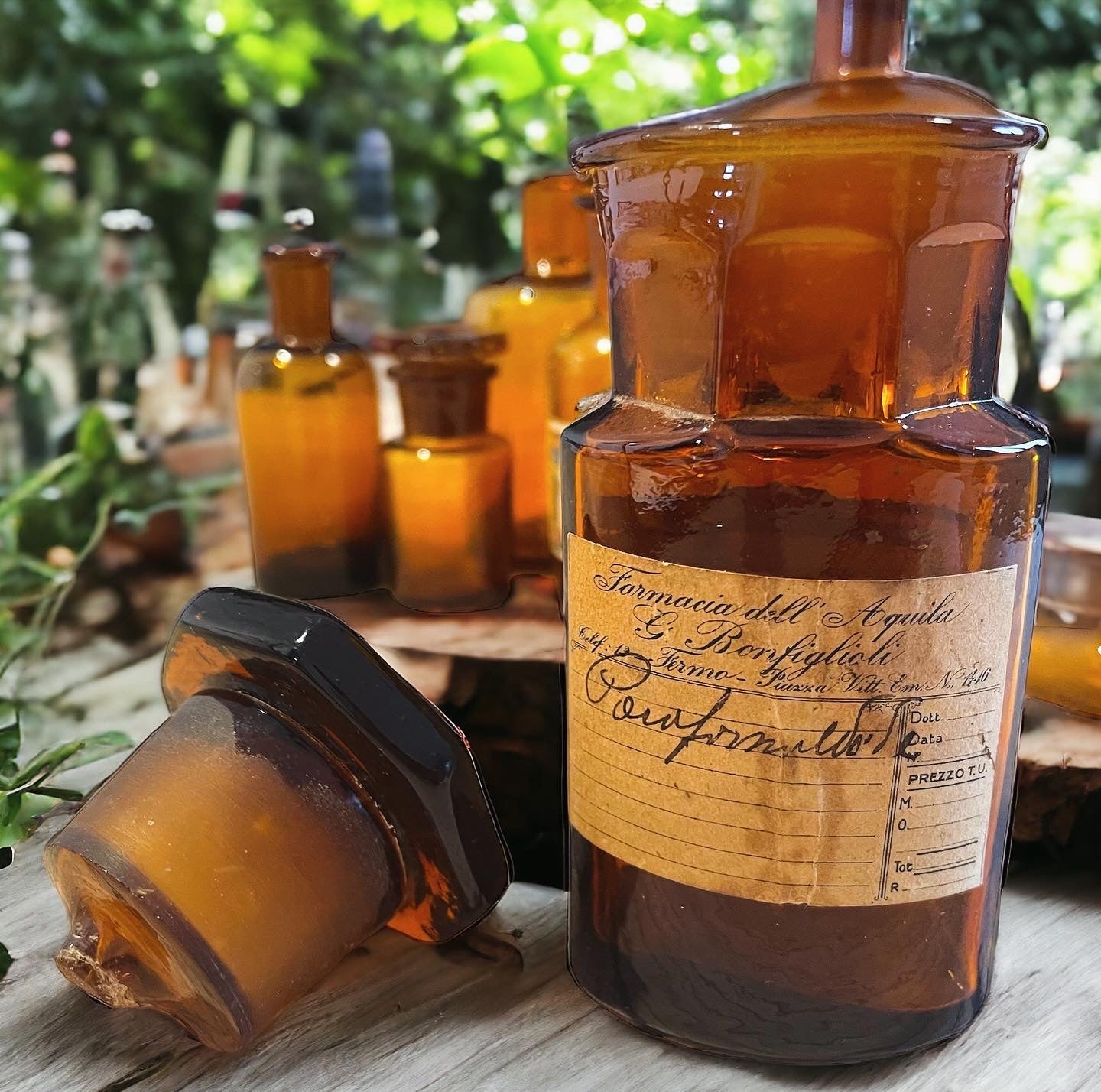 Antique Italian Pharmacy Bottles