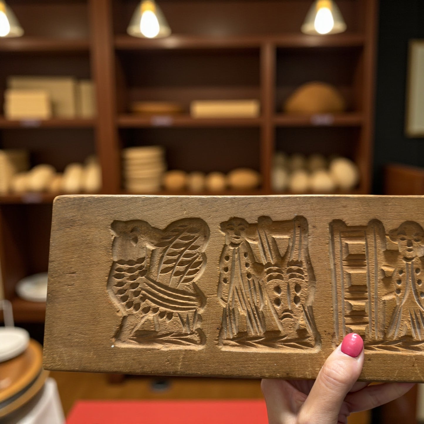 Grande antica placca per biscotti olandesi speculaas