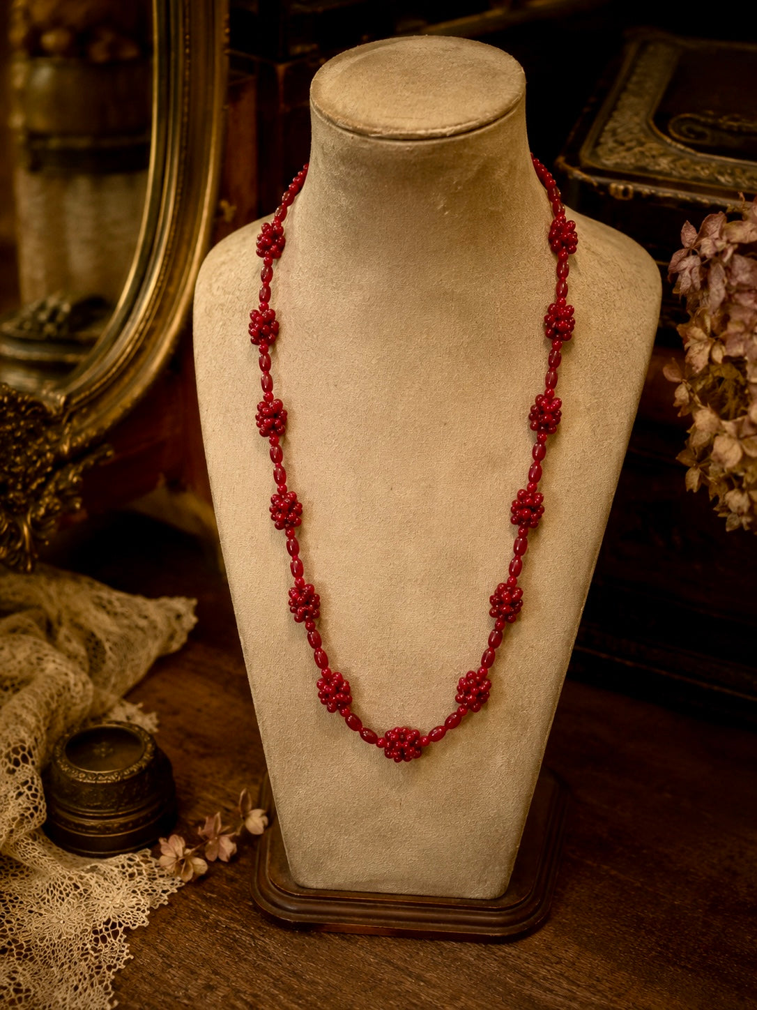 Collana lunga in vetro di Murano autentica anni ‘20