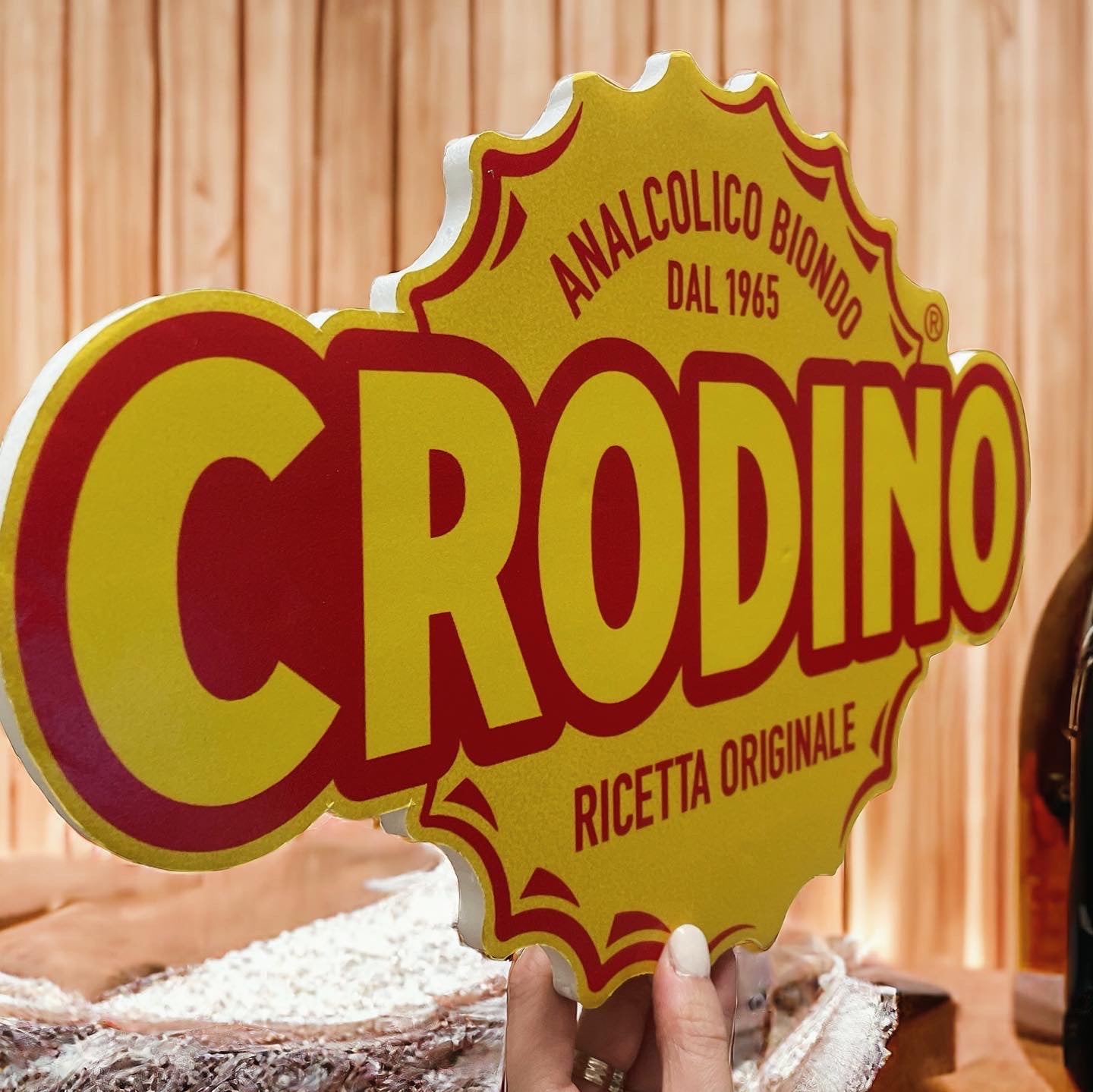 Crodino polystyrene sign ￼