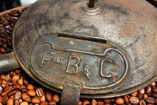 Antique coffee roaster from the 1920s