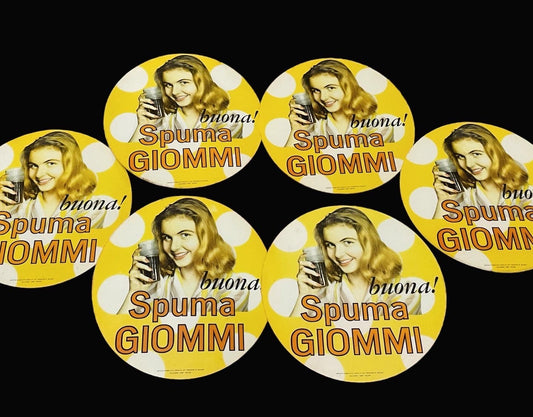 Lot of large 70's Spuma Giommi stickers