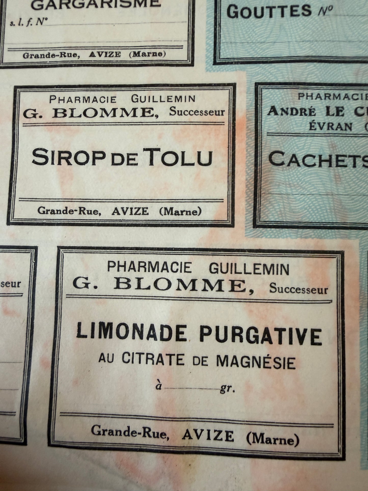 Antico catalogo per farmacisti, preparati galenici e medici; ca 1895-1915