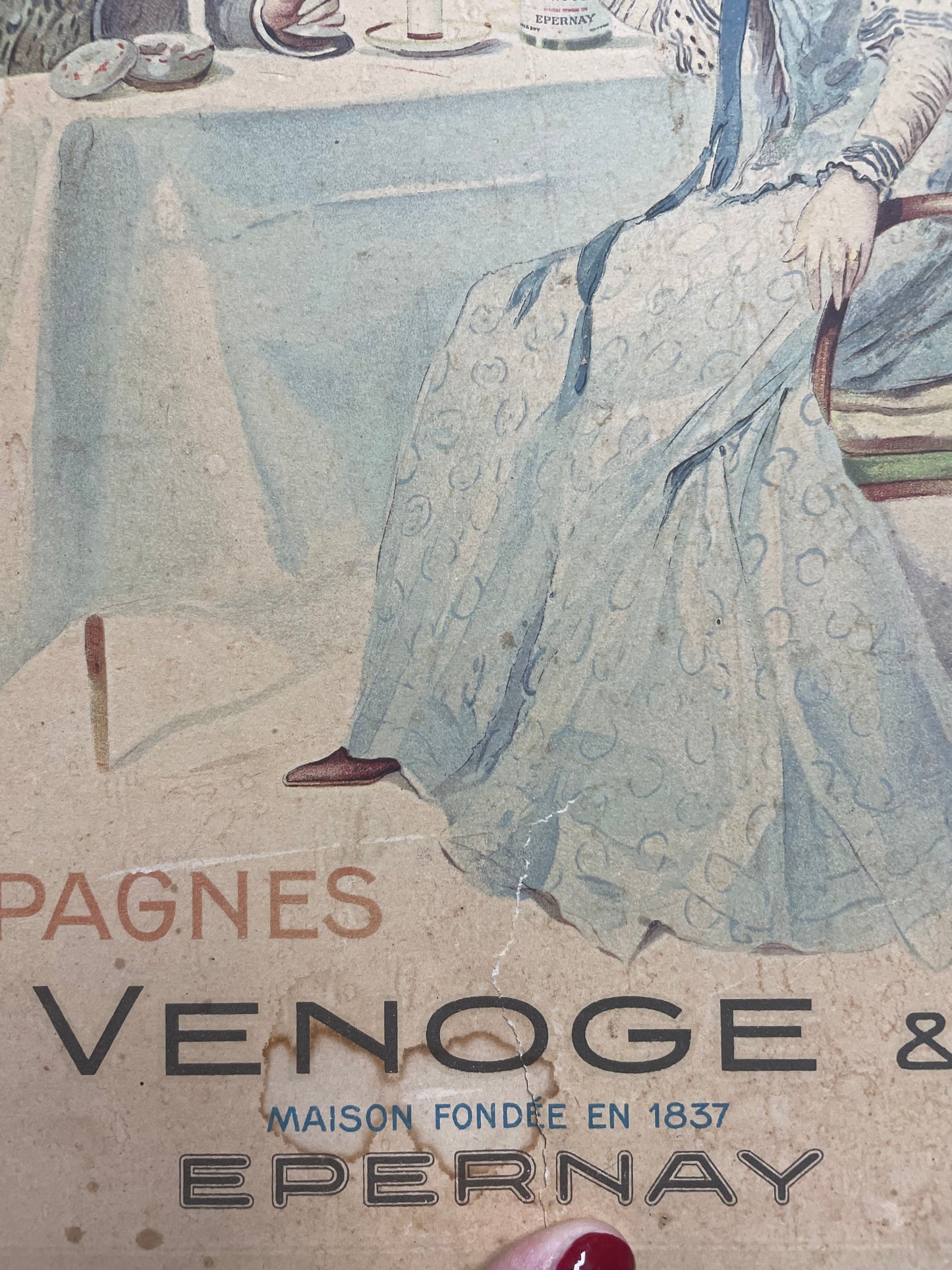 Advertising sign 1900 Champagne