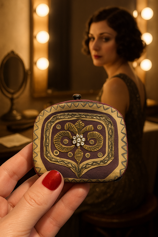 Porta monete ricamato fine 800 primo 900