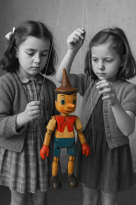 Pinocchio in legno snodabile 34 cm anni ‘60