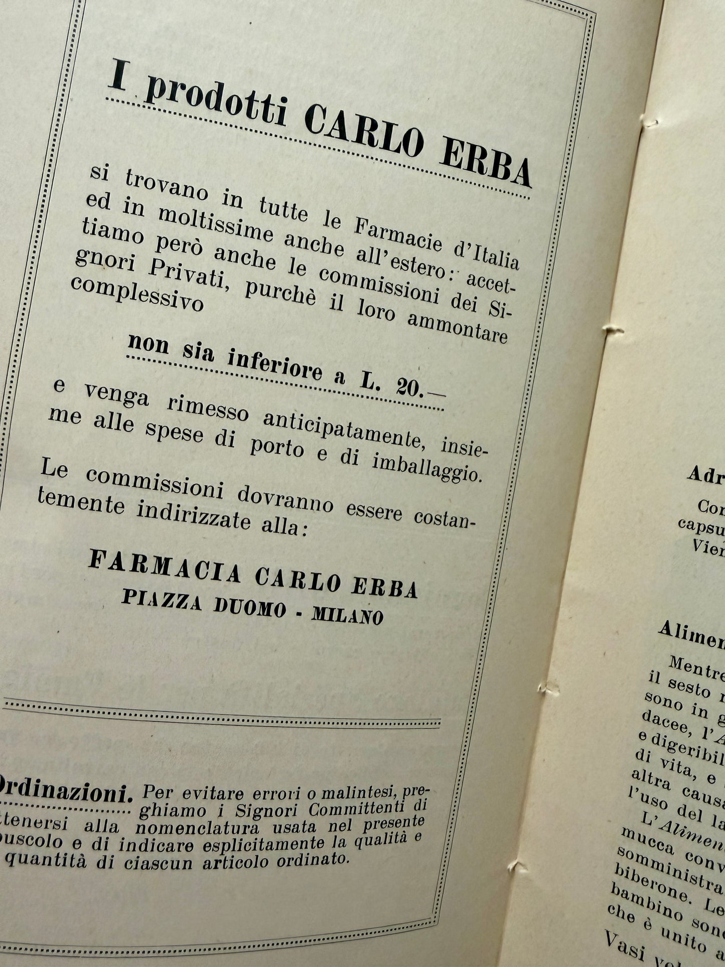 Libro fine anni ‘20 Alle Mamme D’Italia norme per l’allevamento e l’igiene del bambino