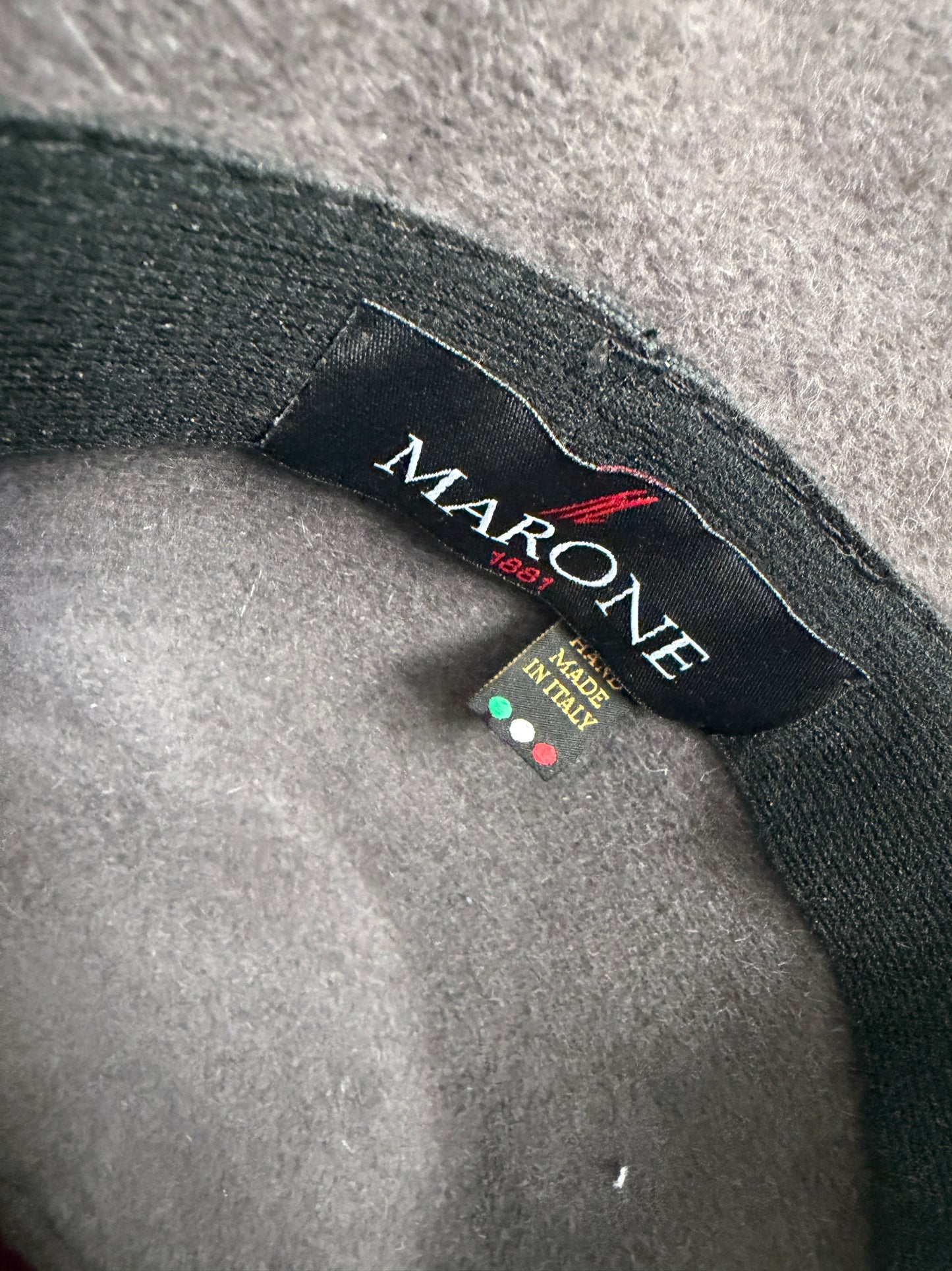 Cappello Marone 1881 feltro bicolor prugna & antracite