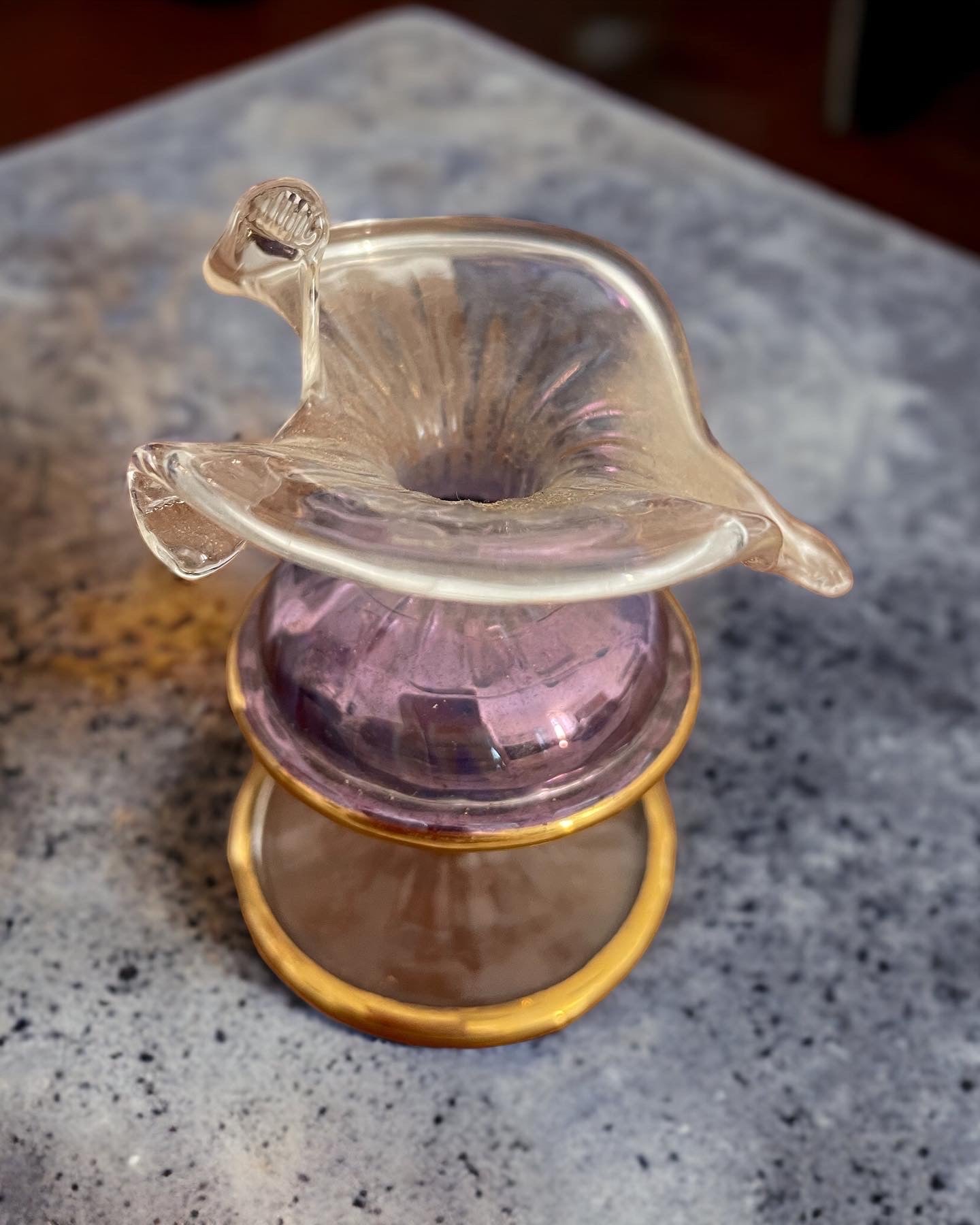 Antique blown glass perfume bottles