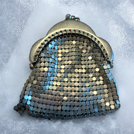 Borsellino porta monete argentato, anni ‘20 - ‘30