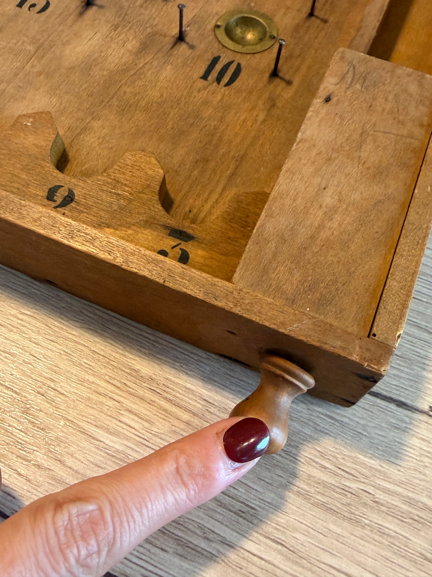 Gioco antico Bagatelle antenato del flipper, anni ‘30 - ‘40