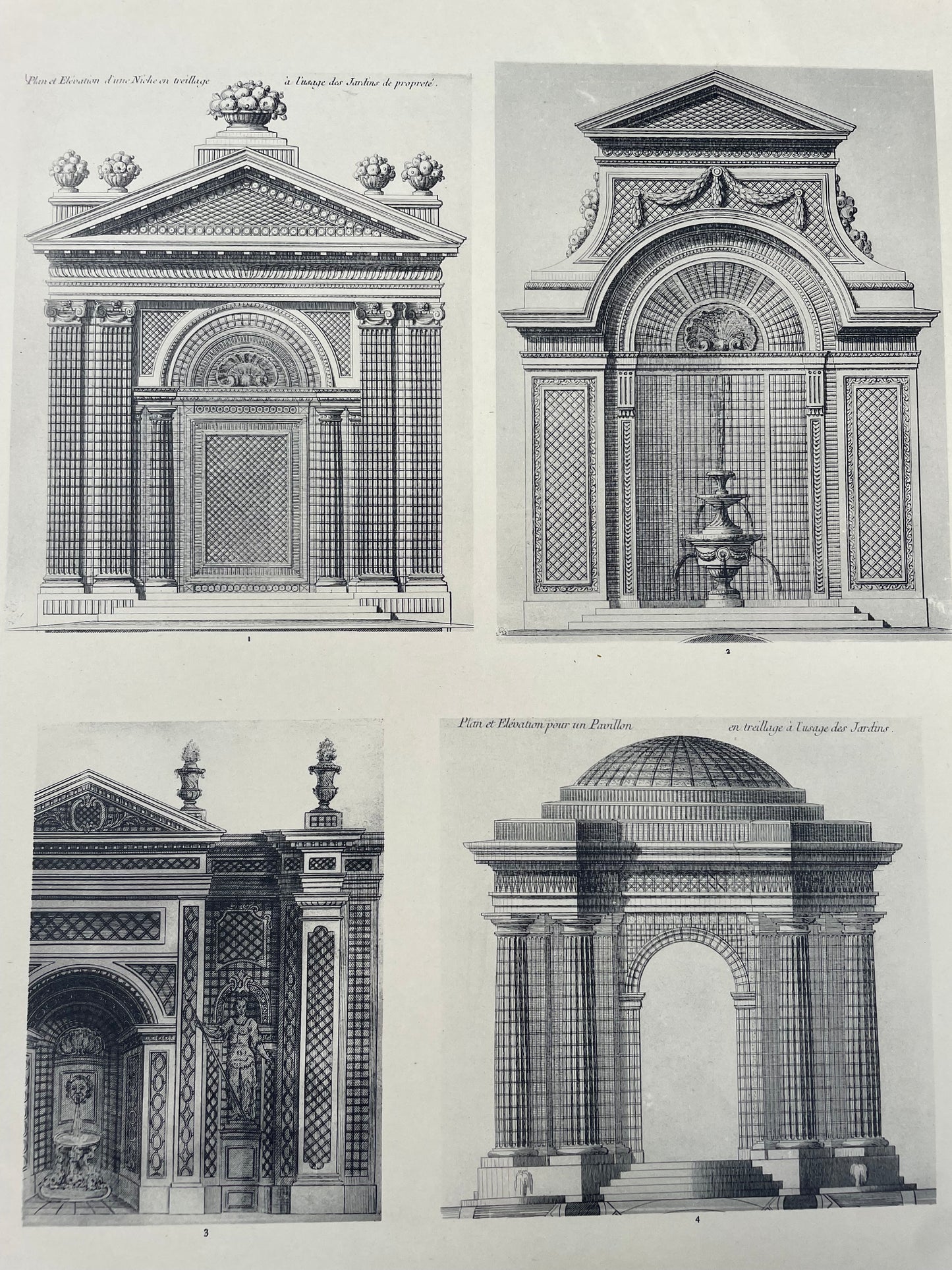 Opera completa Les jardins de France dedica dell’autore 1913 libro antico e raro