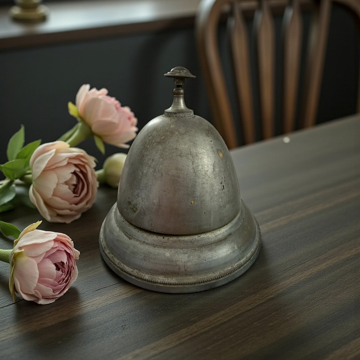 Antico campanello da banco o reception, fine ‘800 primo ‘900, suono pieno e caldo