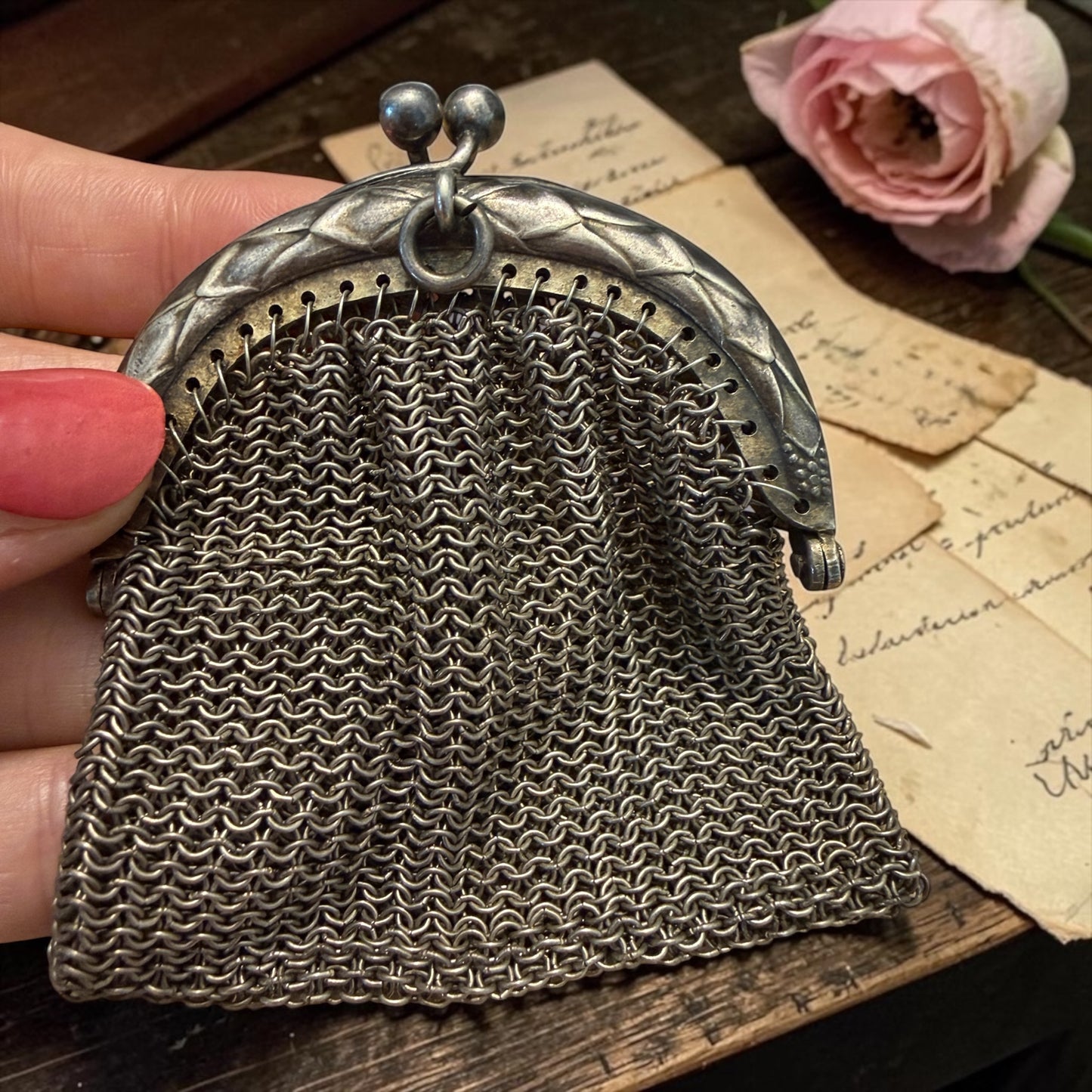 Coin purse da chatelaine Liberty, porta monete gioiello primo ‘900
