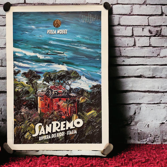 Sanremo Villa Nobel Poster