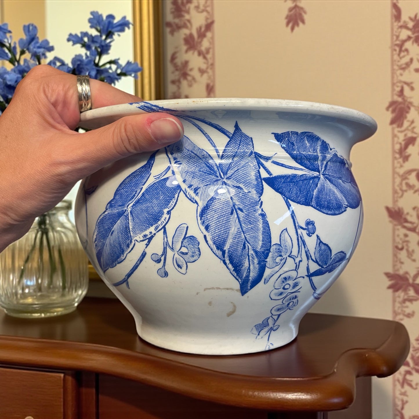 Antico pot de chambre Luneville, fine ‘800